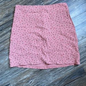 Pink shirt with flowers